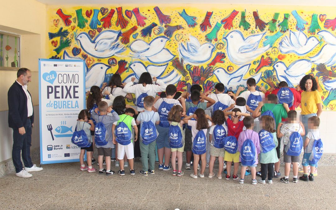 “EU COMO PEIXE DE BURELA” PARA PROMOCIONAR EL PESCADO ENTRE LOS MÁS PEQUES DE A MARIÑA LUCENSE